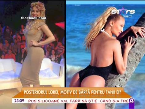 Posteriorul Lorei, motiv de bârfă pentru fani