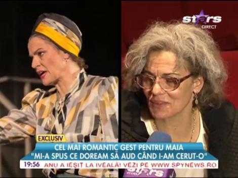 Maia Morgenstern: ”Eu i-am cerut soțului meu să mă ceară în căsătorie”