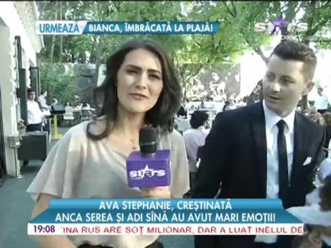 Anca Serea şi Adi Sînă și-au creștinat fetița