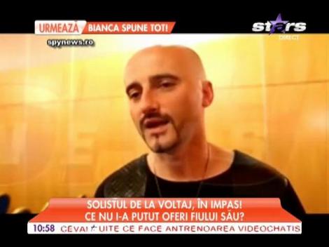 Călin Goia, în impas! Ce nu i-a putut oferi solistul trupei Voltaj fiului său?