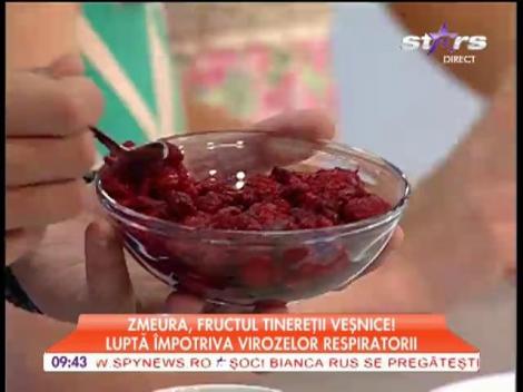 Zmeura, fructul tinereţii veşnice! Luptă împotriva virozelor respiratorii!