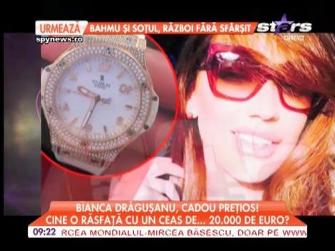 Bianca Drăguşanu a primit cadou un ceas de 20 de mii de euro
