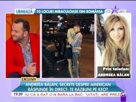 Andreea Bălan răspunde în direct: Te răzbuni pe Keo?
