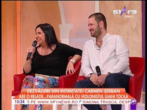 Carmen Şerban are o relaţie cu violonistul Giani Tocilă