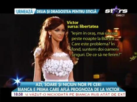 Victor Slav: "Mai rămân peste noapte la Bianca"
