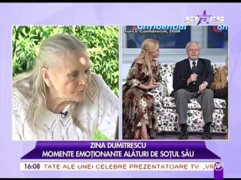 Zina Dumitrescu, momente emoționante alături de soțul ei
