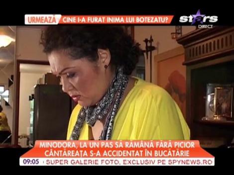 Minodora, la un pas să rămână fără un picior!