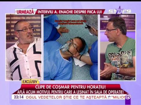 Horaţiu Tudor a leşinat în sala de operaţie!