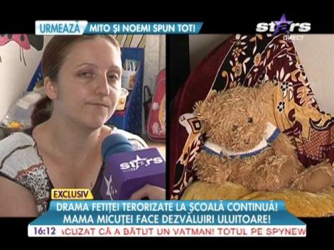 Drama fetiţei terorizate la şcoală continuă