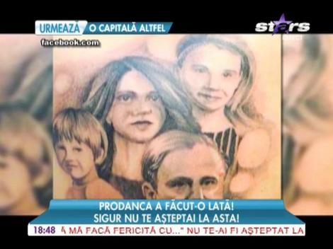 Anamaria Prodan şi-a tatuat, pe spate, chipul celor mai dragi persoane