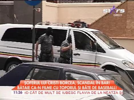 Şoferul lui Cristi Borcea, bătaie ca-n filme cu toporul şi bâte de baseball