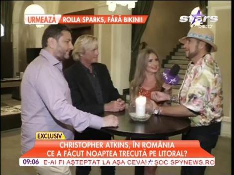 Christopher Atkins, actorul din filmul "Laguna Albastră",  în România
