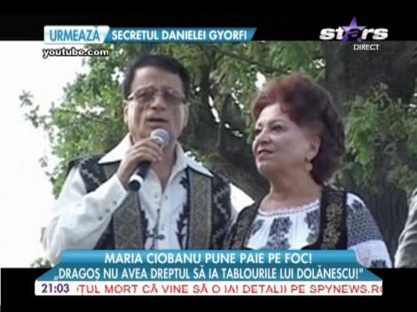 Maria Ciobanu: "Dragoş nu avea dreptul să ia tablourile lui Dolănescu!"