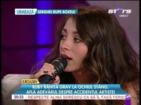 Ruby îşi tratează ochiul la veterinar