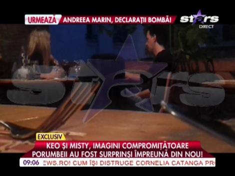 Keo şi Misty, surprinşi la un restaurant din Capitală