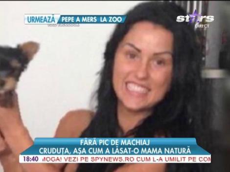 Daniela Crudu, fără pic de machiaj