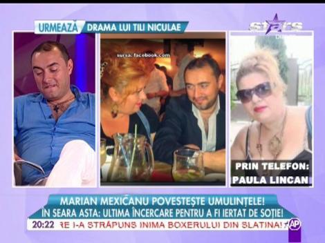 Marian Mexicanu, umilit de soție