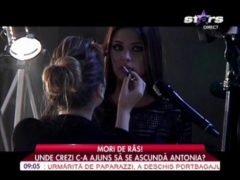 Antonia s-a ascuns în portbagajul unei maşini