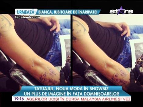 Tatuajul, noua modă în showbiz