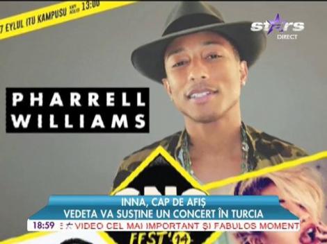 Inna, pe scenă alături de Pharrell Williams