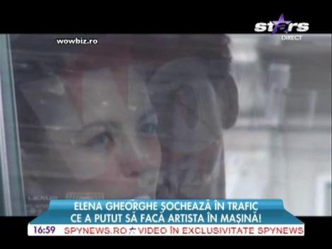 Elena Gheorghe șochează în trafic