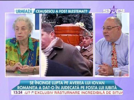 Romaniţa Iovan a dat-o în judecată pe fosta iubită a lui Adrian Iovan, în lupta pentru avere
