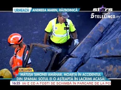 Mătușa Simonei Amânar, moartă în accidentul din Spania
