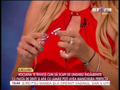 Rocsana Marcu te învaţă cum să scapi de unghiile îngălbenite!