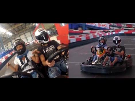 Loredana și Ana Maria s-au întrecut intr-o cursa de carturi