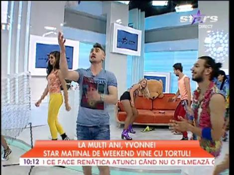 De ziua ei, Yvonne a jucat volei în platoul de la Star Matinal!