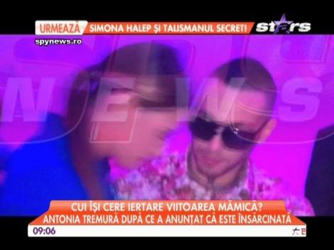 Antonia tremură după ce a anunțat că este însărcinată