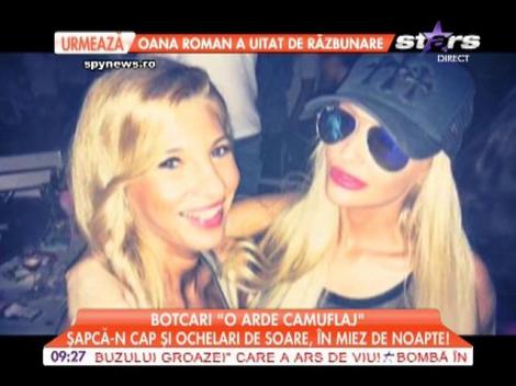 Denisa Botcari, în club cu șapca-n cap și ochelarii de soare