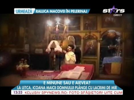 O icoană din Giurgiu plânge cu lacrimi de mir