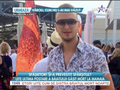 Ultima postare a băiatului găsit mort la Mamaia