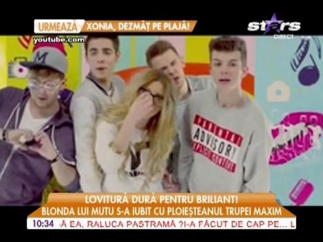 Blonda lui Adrian Mutu s-a iubit cu unul dintre membrii trupei Maxim