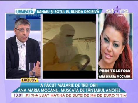 Anamaria Mocanu, bolnavă de malarie, în perioada în care locuia în Africa