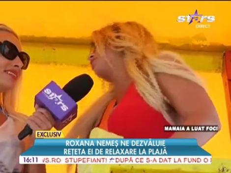 Roxana Nemeş s-a făcut salvamar!