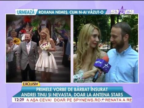 EXCLUSIV la Antena Stars! Primele vorbe de bărbat însurat ale lui Andrei Tinu!