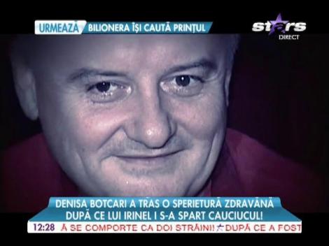 Denisa Botcari a tras o sperietura zdravănă, după ce lui Irinel i s-a spart cauciucul