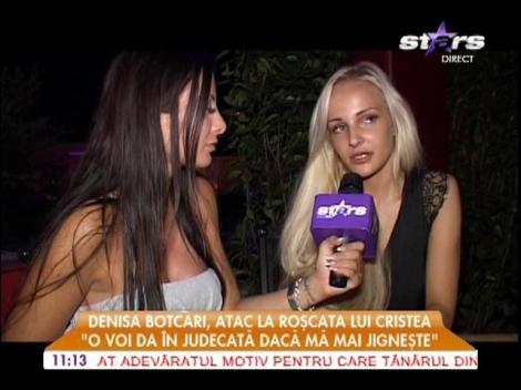 Denisa Botcari, atac dur la roşcata lui Adrian Cristea