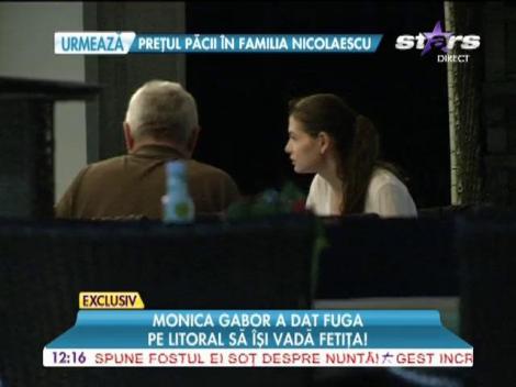 Monica Gabor a dat fuga pe litoral să își vadă fetița