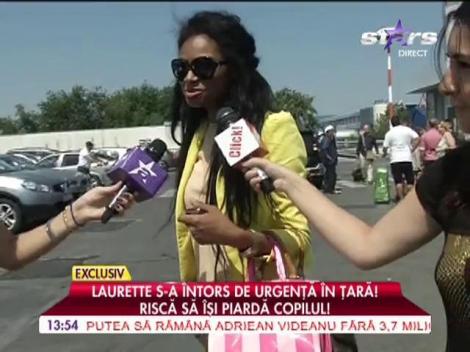 Laurette s-a întors de urgență în țară! Riscă să își piardă fetița