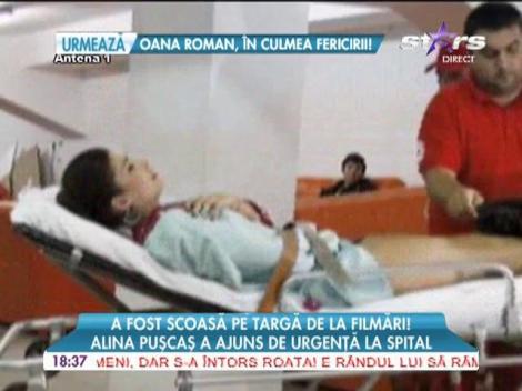 Alina Pușcaș a ajuns de urgență la spital