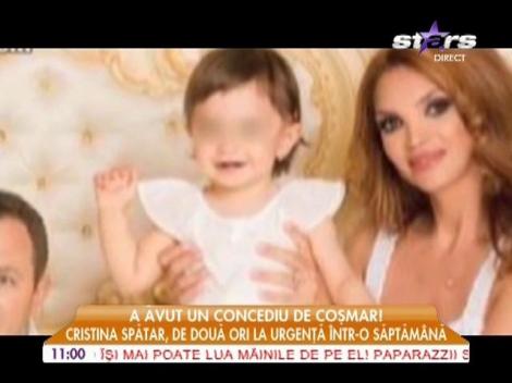 Cristina Spătar, de urgență la spital