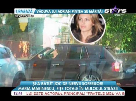 Maria Marinescu, fiţe în mijlocul străzii! Nervii şoferilor au fost întinşi la maxim
