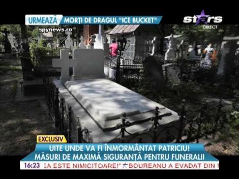 Imagini cu locul unde va fi înmormântat Dinu Patriciu