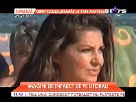 Elena de la Mandinga şi-a arătat trupul voluptos pe plajă