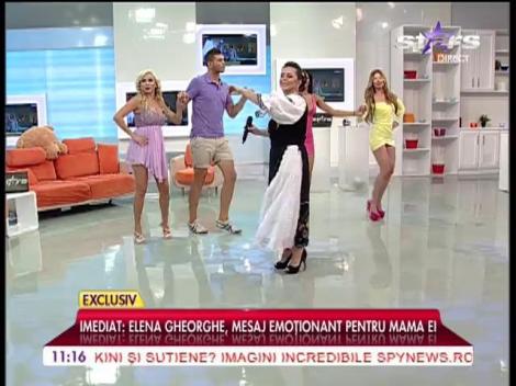 Mama Elenei Gheorghe cântă în direct în platoul Star Matinal