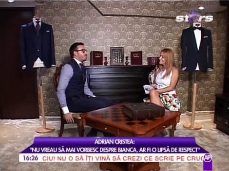 Adrian Cristea: "Iubesc și sunt îndrăgostit de o femeie frumoasă"