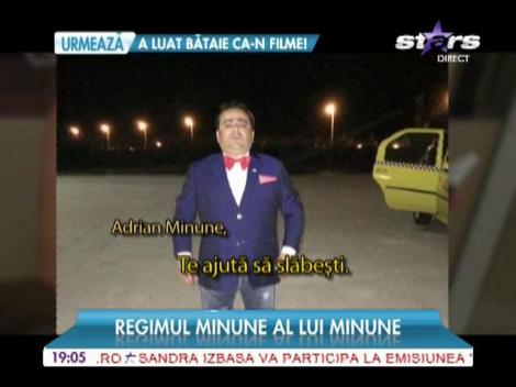 Adrian Minune a descoperit reţeta magică de slăbit!